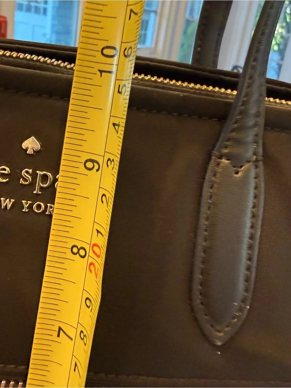 Kate Spade Chelsea Medium Satchel Black Nylon Crossbody Black NWOT